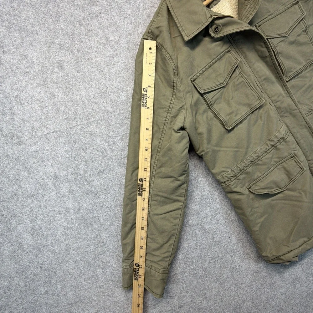 Vintage Abercrombie & Fitch Women's L Military M65 Field Jacket Parka Army Green